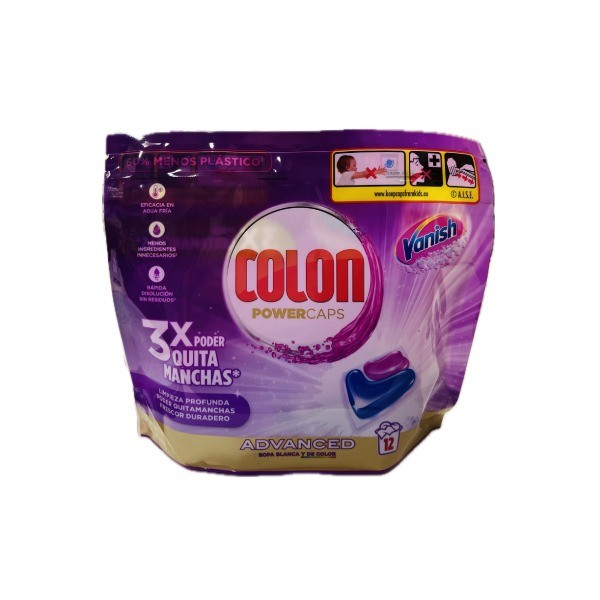 Colon detergente Vanish 12 cápsulas